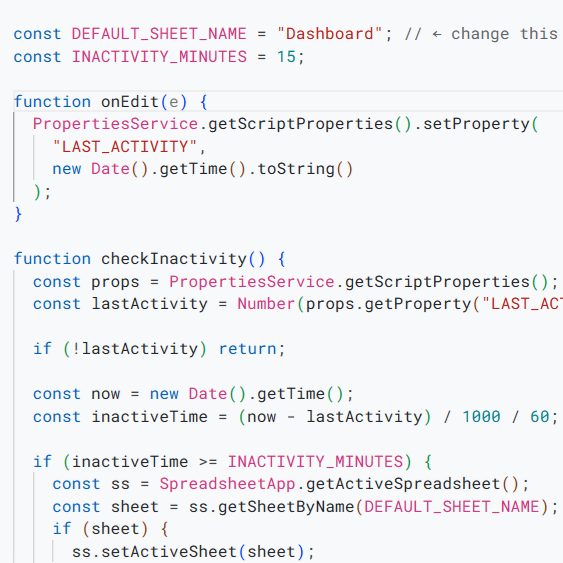appsscript java script