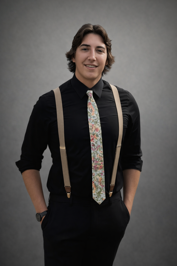 standing portrait ai enhanced